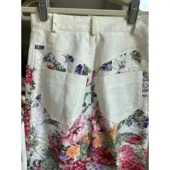 VINTAGE Sandro Collections FL Lace Floral Suit 80s 90s - Picture 6 of 12